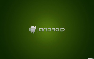 Green wall android logo abstract - a white logo free wallpaper
