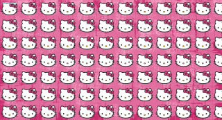 Pink background hello kitty heads - kitty free wallpaper