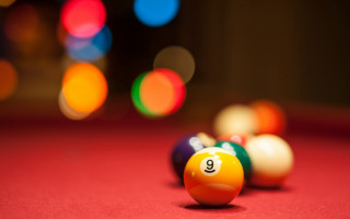 Pool table nine bokeh blur - a pool table free wallpaper for desktop