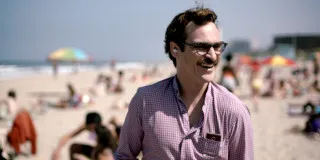 Man mustache glasses beach people - blue free wallpaper for desktop