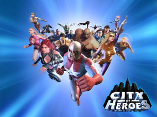 Hero group city blue light - animated free wallpaper