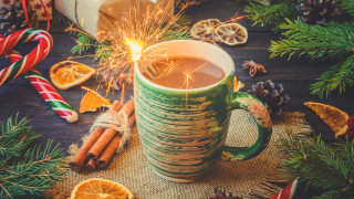 Hot chocolate sparkler christmas orange - a sparkler free wallpaper