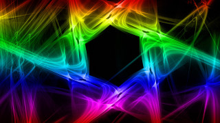Colorful holographic abstract rainbow crystal - a black background and a rainbow free wallpaper