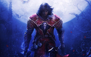 Red man fullmoon sword fantasy - a full moon behind free wallpaper
