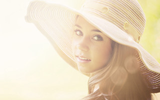 Woman hat portrait sun pony - charlotte harding free wallpaper