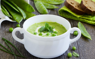 Pea soup bowl spoon bread - verdadism free wallpaper