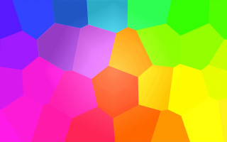 Colorful rainbow hexagon white border - hexagonal free wallpaper for desktop