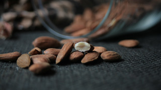 Nuts jar table ground blurry - a jar free wallpaper