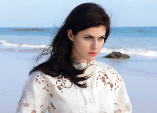 Woman beach surfboard blue sky 3 - a beach next free wallpaper