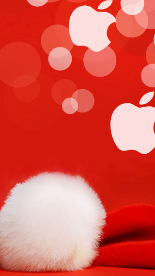 White ball red blanket apple - white circle free wallpaper for mobile