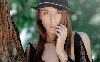Woman hat smoking woods black 3 - a black hat free wallpaper for desktop