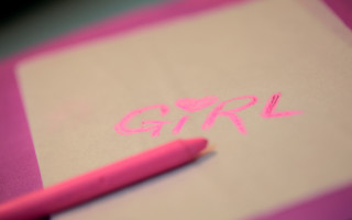 Pink pen paper girl marker - crayon art free wallpaper