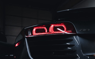 Car red taillight dark black 2 - a red tail light free wallpaper