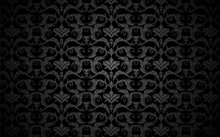 Black white gothic floral crescent - a floral design free wallpaper