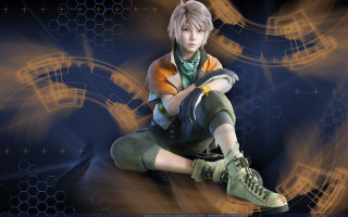 Boy sitting ground legs crossed - a boy free wallpaper