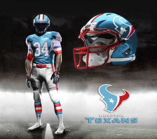 Football player texans uniform helmet - free fantasy wallpaper for tablet