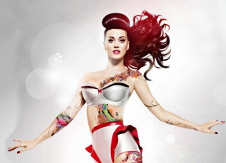 Woman tattoo dance pop art - red skirt free wallpaper