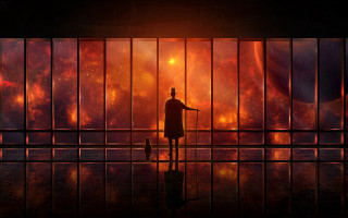 Man standing fence space background - alejandro burdisio free wallpaper