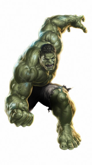Hulk jumping male muscular realistic - free sci-fi wallpaper for mobile