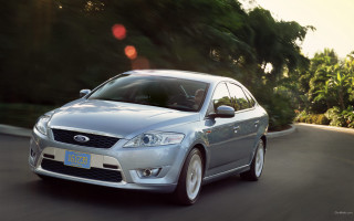 Silver car driving street trees - colin hayes free wallpaper