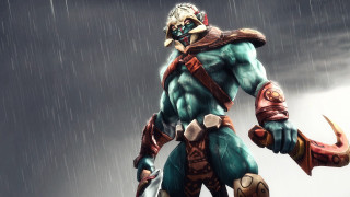 Man costume sword rain storm - the rain free wallpaper