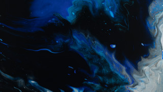 Blue black abstract aurora fire - metaphysical free wallpaper