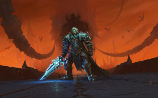 Man demon sword armor battle - alex horley free wallpaper