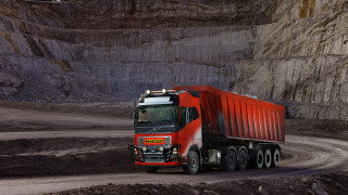 Red dump truck mountain dirt - a dirt road next free wallpaper