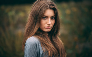 Eszter mattioni portrait bokeh outdoors - tall free wallpaper for desktop