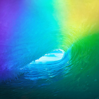 Rainbow wave surfer background light - the water free wallpaper for tablet