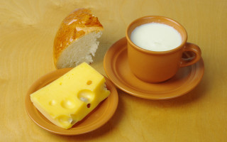 Bread milk table plate food - rutkowski free wallpaper