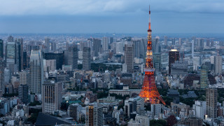 Tall tower red light cityscape - tall tower free wallpaper for desktop