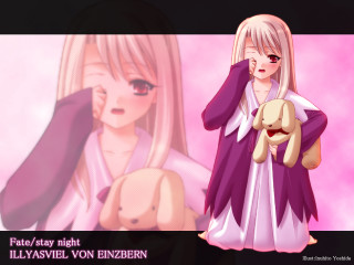 Cartoon character teddy bear girl - a purple dress free wallpaper