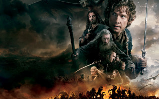 Fantasy dragon mattepainting autumn campfire - a dragon in the background free wallpaper