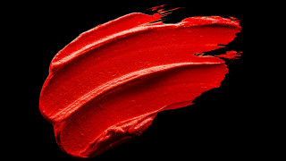 Red lipstick smudge black background - clyfford free wallpaper