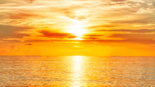 Boat sunset ocean clouds horizon - aldus manutiu free wallpaper