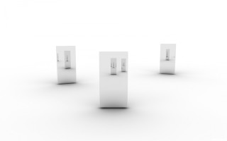 White pedestals ambient occlusion abstract - a white floor next free wallpaper
