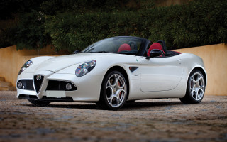 White sports car neoclassic digital - a red seat free wallpaper