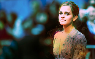 Long haired woman stage bokeh - pretty free wallpaper