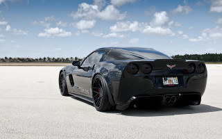 Black sports car concrete lot - concrete free wallpaper