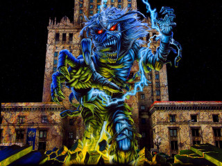 Giant monster clock tower gothic - a giant monster free wallpaper