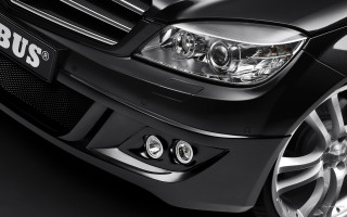 Black car chrome rims bus - bumper free wallpaper