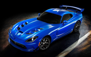 Blue sports car parking lot 19 - hood free wallpaper