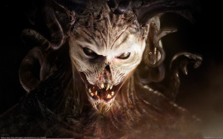 Demonic horned fanged gothic darkfantasy - bastien l. deharme free wallpaper