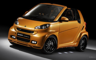 Small yellow car dark room - matte finish free wallpaper