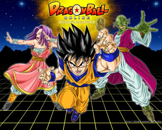 Dragon ball character background grid - square free wallpaper