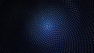 Blue circular spirals hologram night - a blue circle free wallpaper for desktop