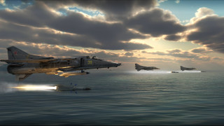 Fighter jets over ocean cloudy - carl eugen keel free wallpaper