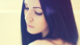Woman black hair black eyeliner - a black eyeliner free wallpaper