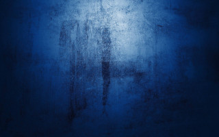 Blue wall person hologram starry - symbolist free wallpaper